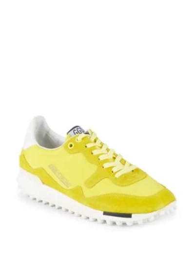 Shop Golden Goose Trainer Low-top Sneakers In Yellow