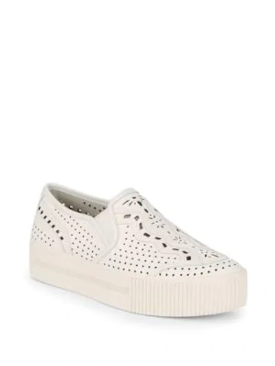 Shop Ash Kingston Leather Sneakers In White