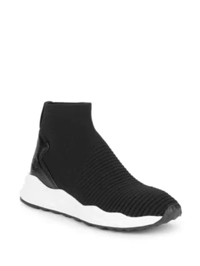 Shop Ash Spot Slip-on Sock Sneaker In Black