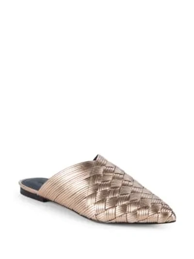 Shop Sigerson Morrison Smdava Leather Mules In Light Pink