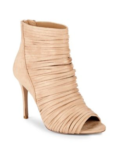 Shop Bcbgeneration Elle Strappy Booties In Sand Dollar