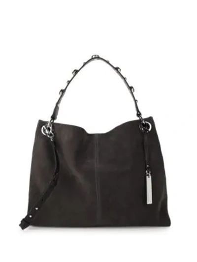 Shop Vince Camuto Open Leather Hobo Bag In Tornado