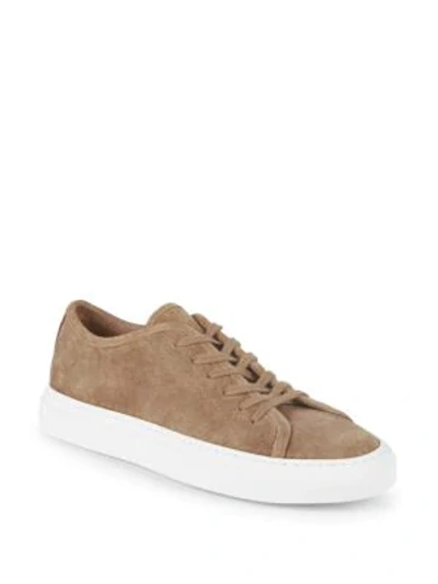 Shop Common Projects Original Achilles Suede Sneakers In Tan