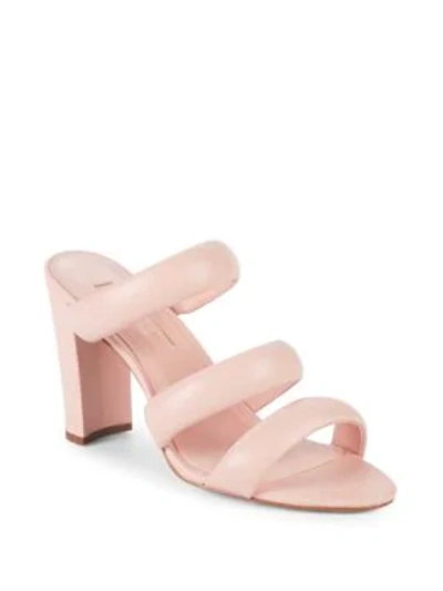 Shop Avec Les Filles Mara Leather Sandals In Pink