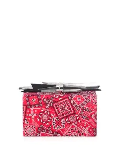 Shop Edie Parker Wolf Paisley Clutch In Red