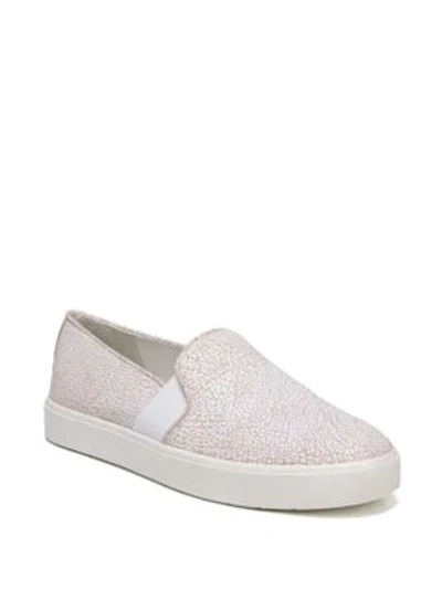 Shop Vince Blair Leather Sneakers In White