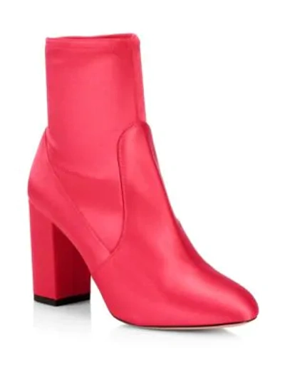 Shop Aquazzura So Me Ankle Boots In Spice Red