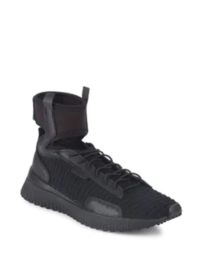 Shop Fenty X Puma Trainer Mid-top Sneakers In Black