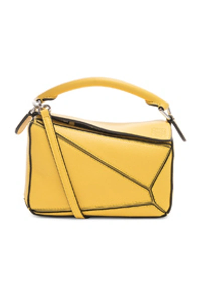 Shop Loewe Puzzle Mini Bag In Yellow