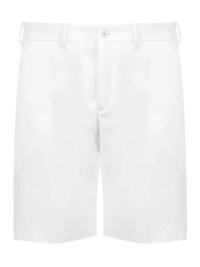 Shop Prada Chino Shorts In Bianco