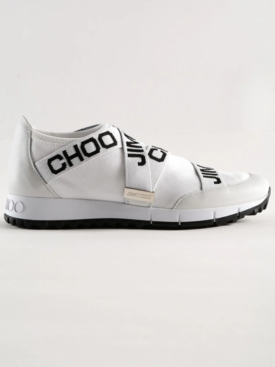 Shop Jimmy Choo Toronto Slip-on Sneakers In White/black