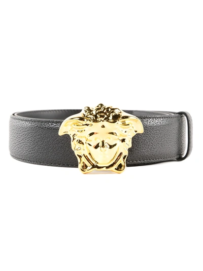 Shop Versace Medusa Belt In D41oh Nero