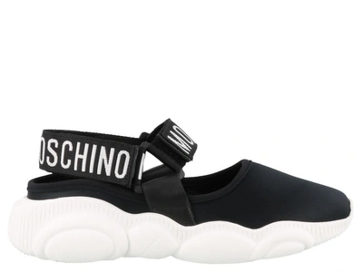 Shop Moschino Teddy Shoes In Black
