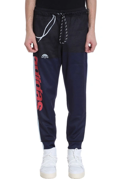 Shop Adidas Originals By Alexander Wang Photocopy Blue/black Nylon Pants