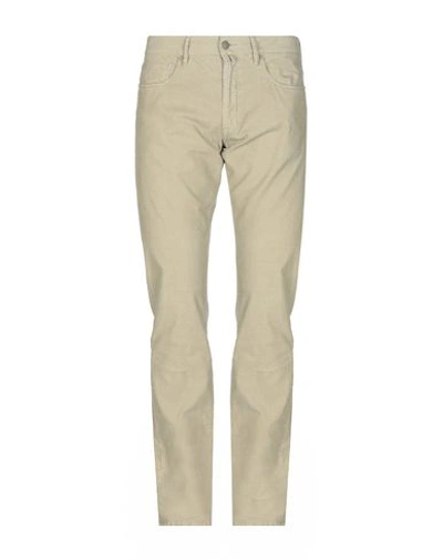 Shop Incotex Man Pants Light Green Size 31 Cotton, Elastane
