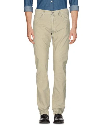 Shop Incotex Man Pants Light Green Size 31 Cotton, Elastane