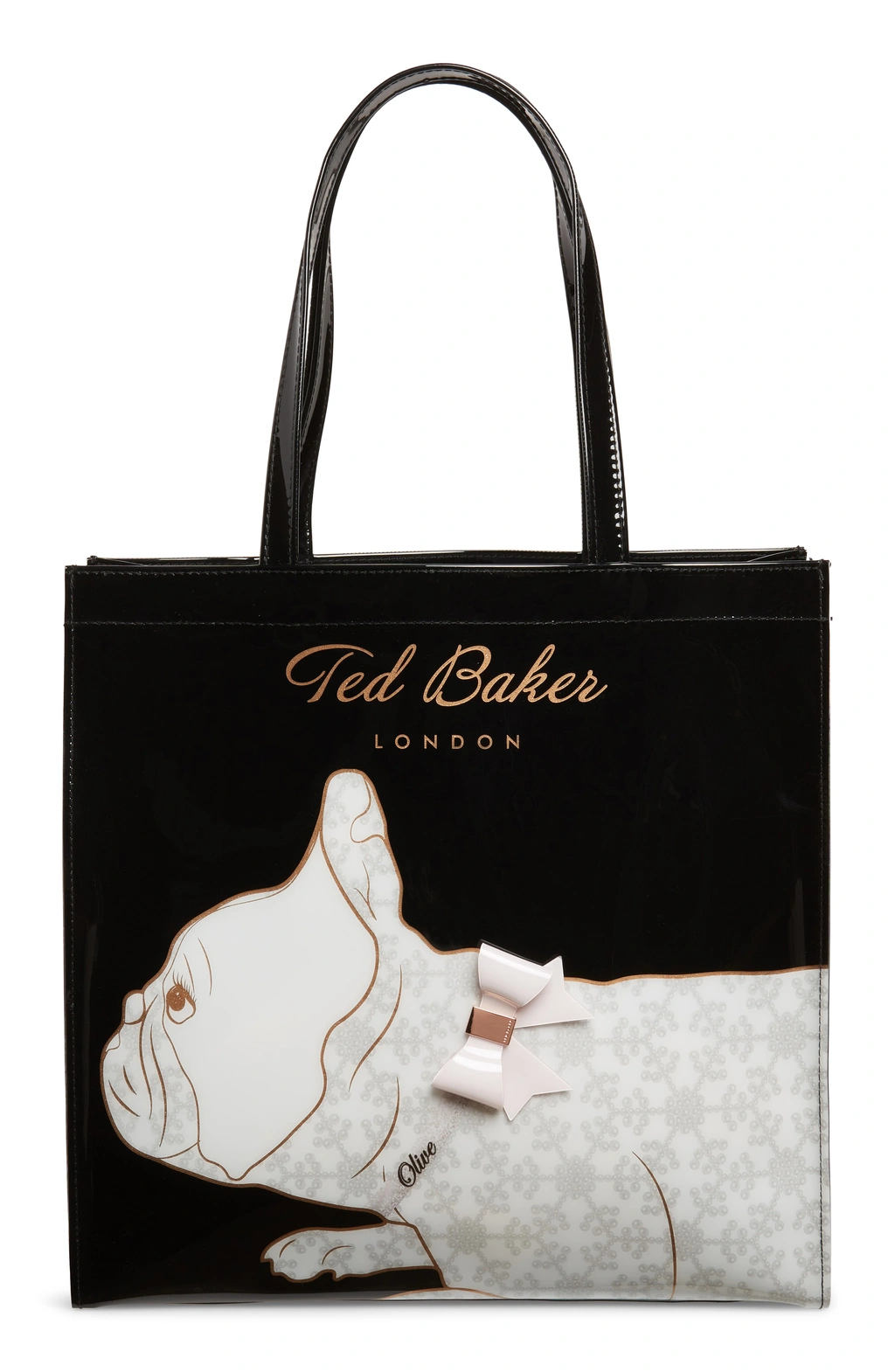 Ted Baker Large Alyacon French Bulldog Icon Tote Black ModeSens