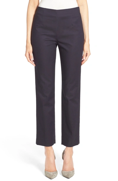 Shop Nic + Zoe 'perfect' Side Zip Ankle Pants In Midnight