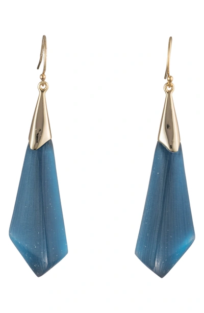 Shop Alexis Bittar Essentials Faceted Drop Earrings In Pacific