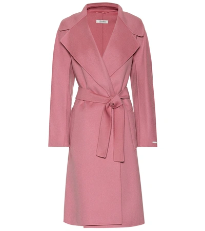 Shop Max Mara Dada Virgin Wool Coat In Pink