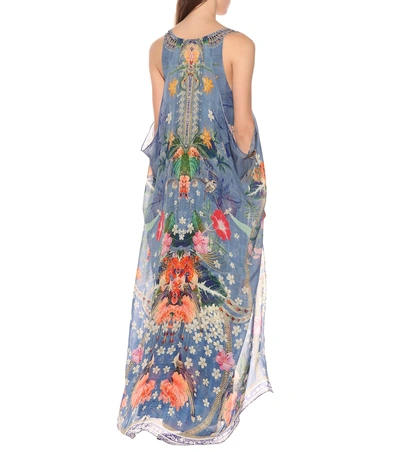 Shop Camilla Printed Silk Maxi Dress In Multicoloured