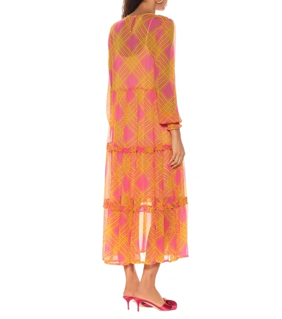 Shop Baum Und Pferdgarten Agi Printed Midi Dress In Multicoloured