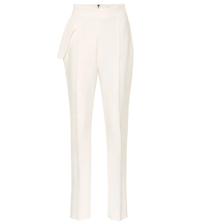 Shop Maticevski Toreador High-rise Straight Pants In White