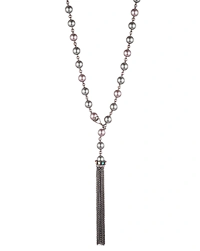 Shop Carolee Tassel-pendant Necklace, 18 In Silver/multi