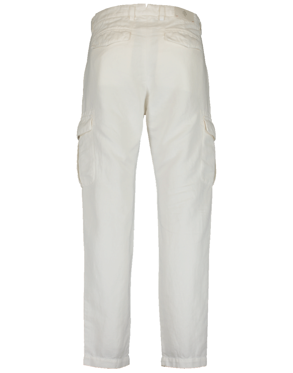 Eleventy Cargo Pant In White | ModeSens
