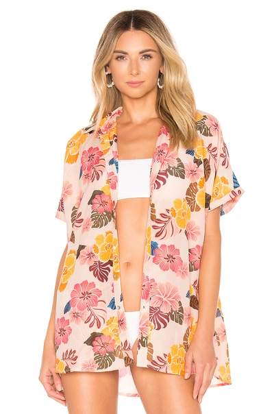 Shop Acacia Swimwear Mombasa Button Up In Retro Paradise