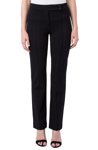 Shop Liverpool Ingrid Extended Tab Trousers In Black