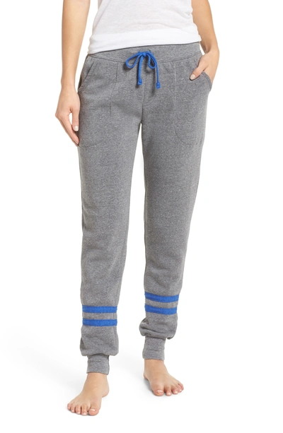 Shop Alternative Throwback Stripe Jogger Pants In Eco Grey/ Eco Blue
