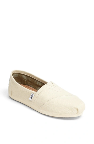 Shop Toms Classic Canvas Slip-on In Light Beige