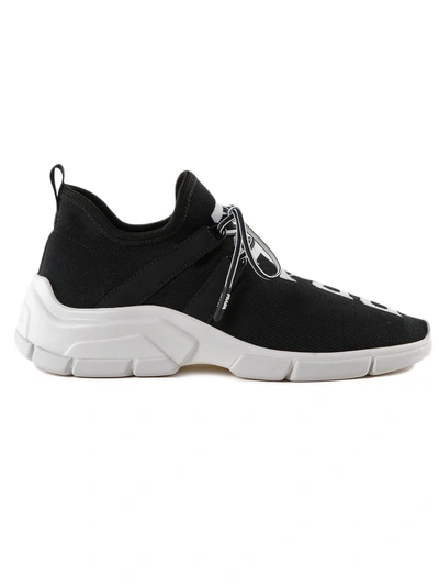 Shop Prada Xy Sneakers In Nero+bianco