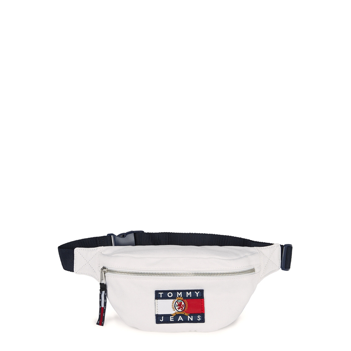 tommy jeans belt white