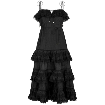 Shop Zimmermann Juniper Lace-trimmed Cotton Dress