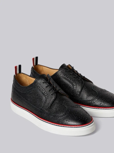 Shop Thom Browne Contrast Cupsole Longwing Brogue In Black