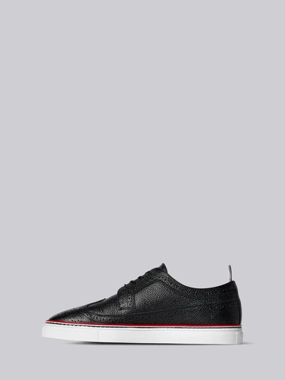 Shop Thom Browne Contrast Cupsole Longwing Brogue In Black