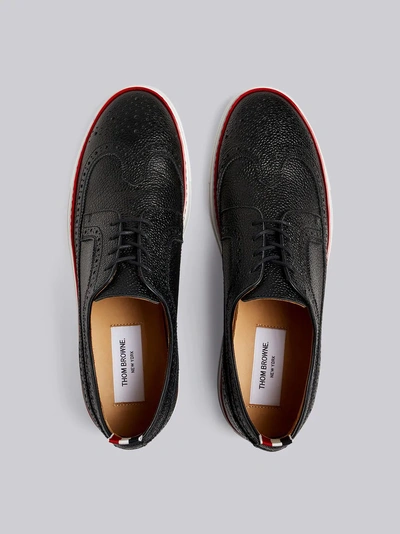 Shop Thom Browne Contrast Cupsole Longwing Brogue In Black