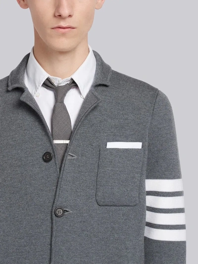 Shop Thom Browne 4-bar Milano Stitch Sport Coat In Grey