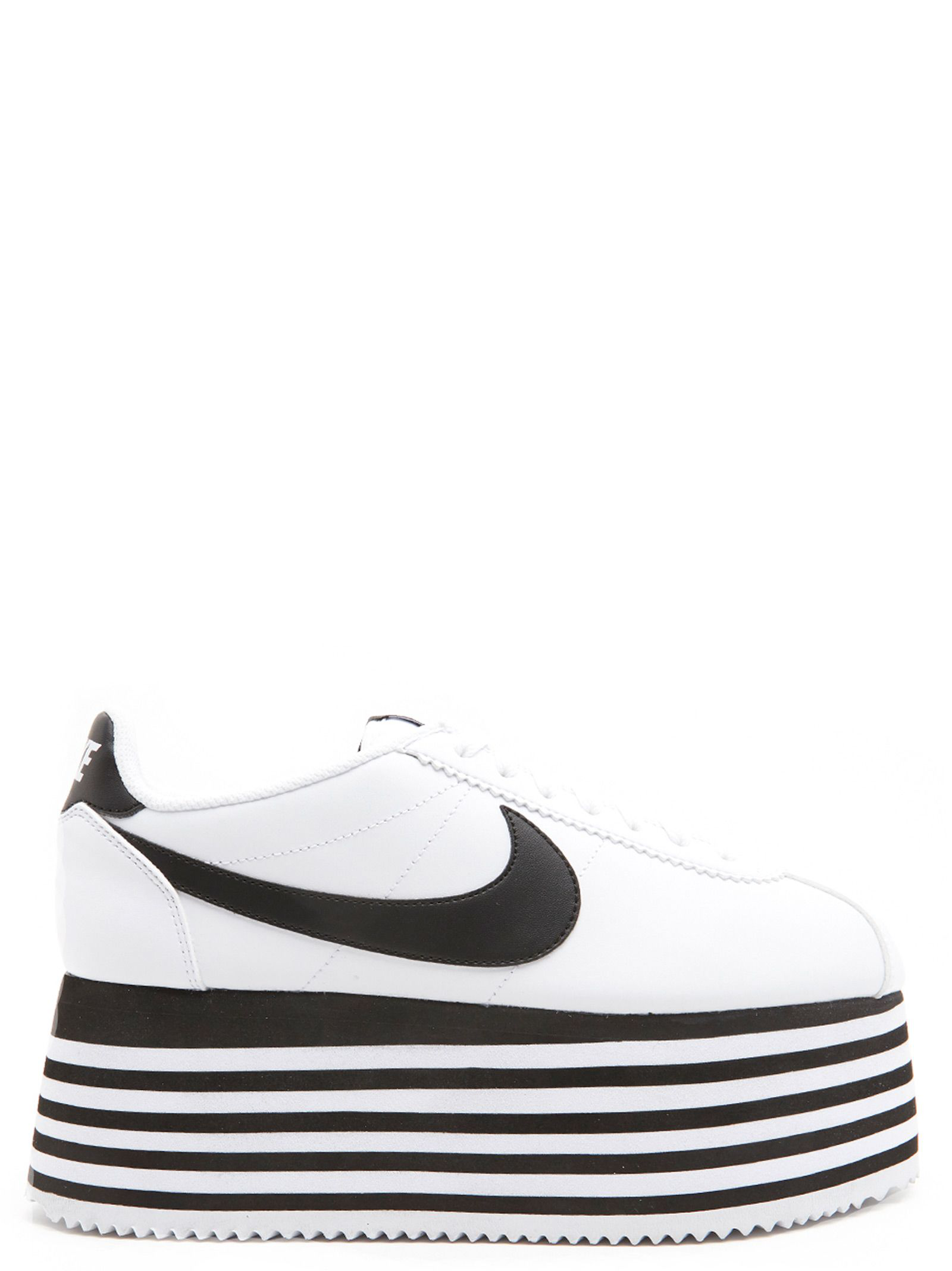 nike striped platform cortez sneakers