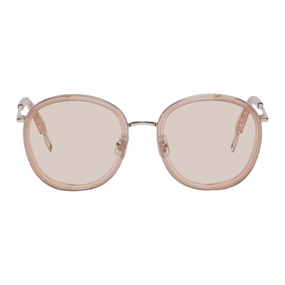 Shop Gentle Monster Taupe And Silver Ollie Sunglasses In S1 Silver