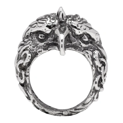 Shop Emanuele Bicocchi Silver Eagle Ring