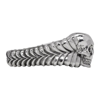 Shop Emanuele Bicocchi Silver Skull Ring