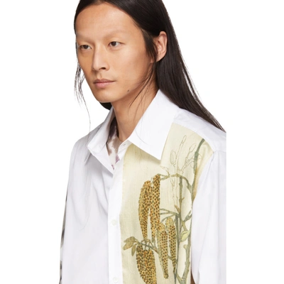 Shop Loewe White Botanical & Portrait Shirt