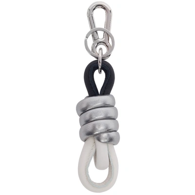 Shop Loewe Silver And White Knot Charm Keychain In 2016 Whtmul