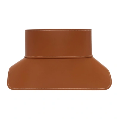 Shop Loewe Tan Leather Obi Belt In 2530 Tan