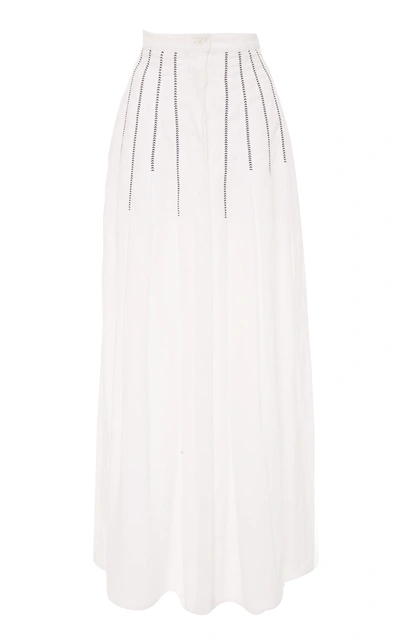 Shop Gabriela Hearst Joanne Skirt In White