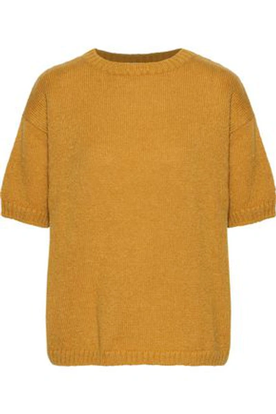 Shop Mansur Gavriel Woman Mohair-blend Sweater Mustard