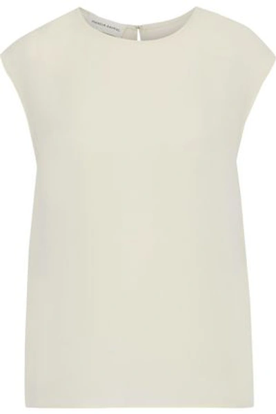 Shop Mansur Gavriel Woman Silk-crepe Blouse Ecru